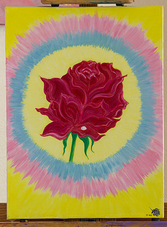 Before - The first image of the painting, prior to digital restoration